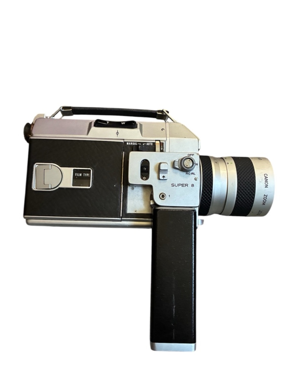 Canon Super 8 Vintage Movie Camera in Black and Silver